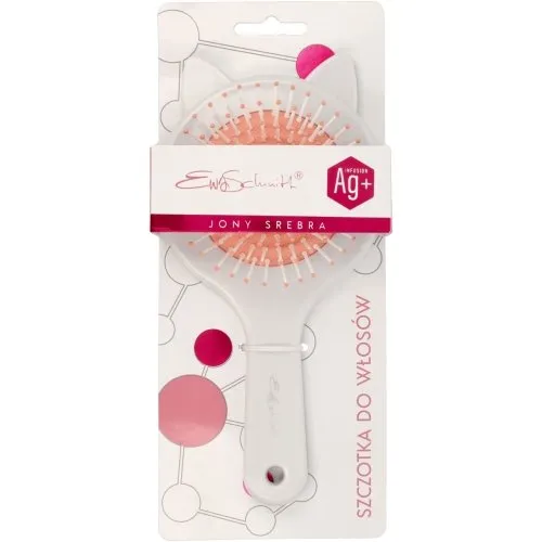 Ag  hair brush Cat Ears, 19x9,8cm with silver ions