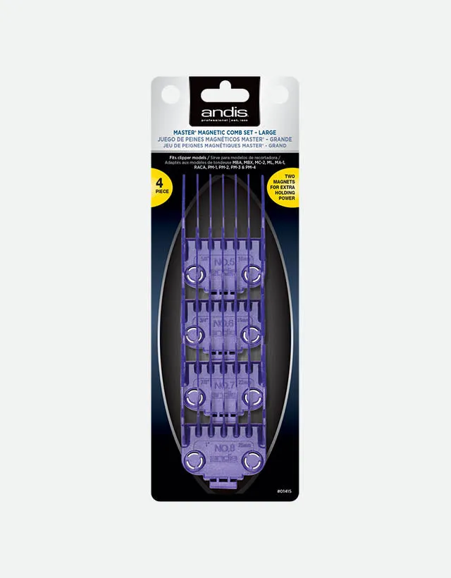 Andis - Master® Dual Magnetic Comb Set, Large, 5 - 8