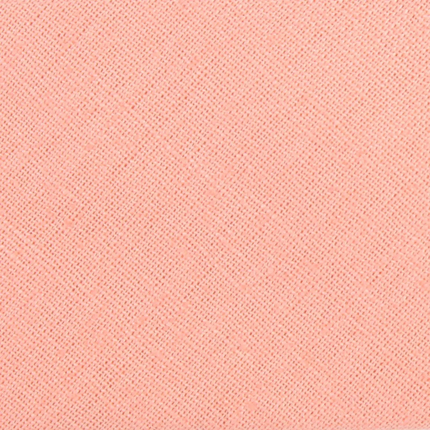 Apricot Peach Slub Linen Self Tie Diamond Tip Bow Tie