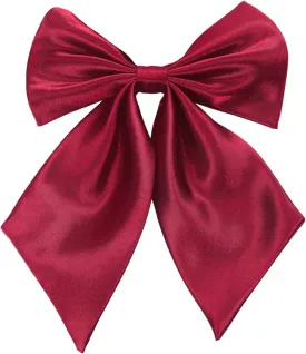 AWAYTR Ladies Adjustable Pre tied Bowtie - Solid Color Bow Ties for Women