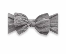 Baby Bling Bows Shimmer Knot--Silver