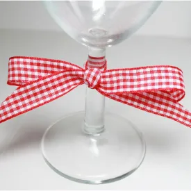Berisfords Red Gingham Ribbon