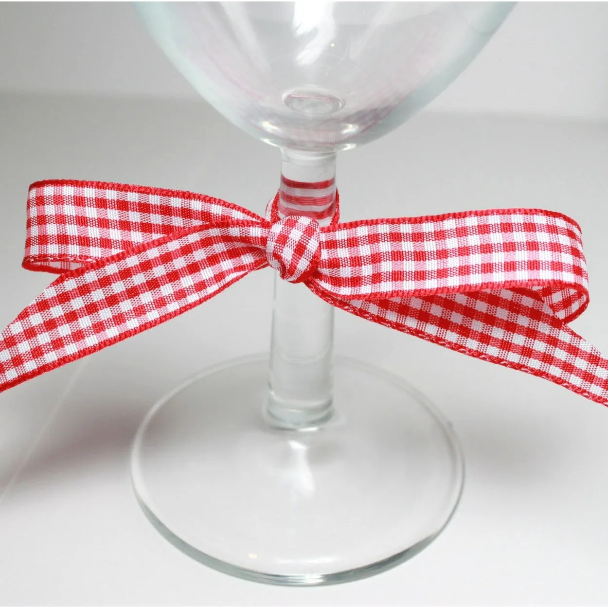 Berisfords Red Gingham Ribbon