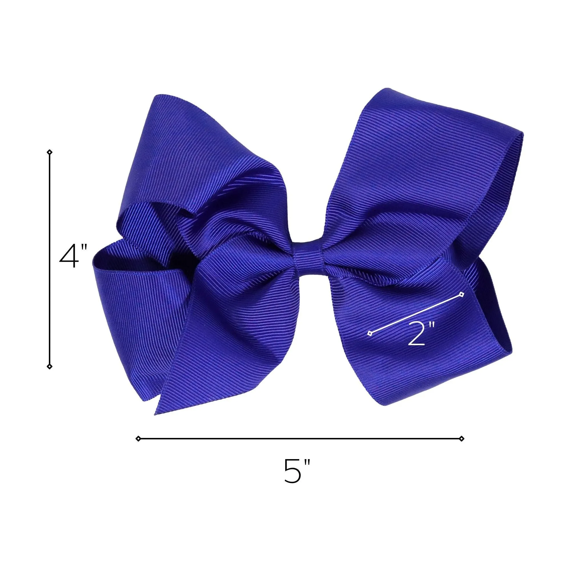 Blue Classic Hair Bows - 10 Pack