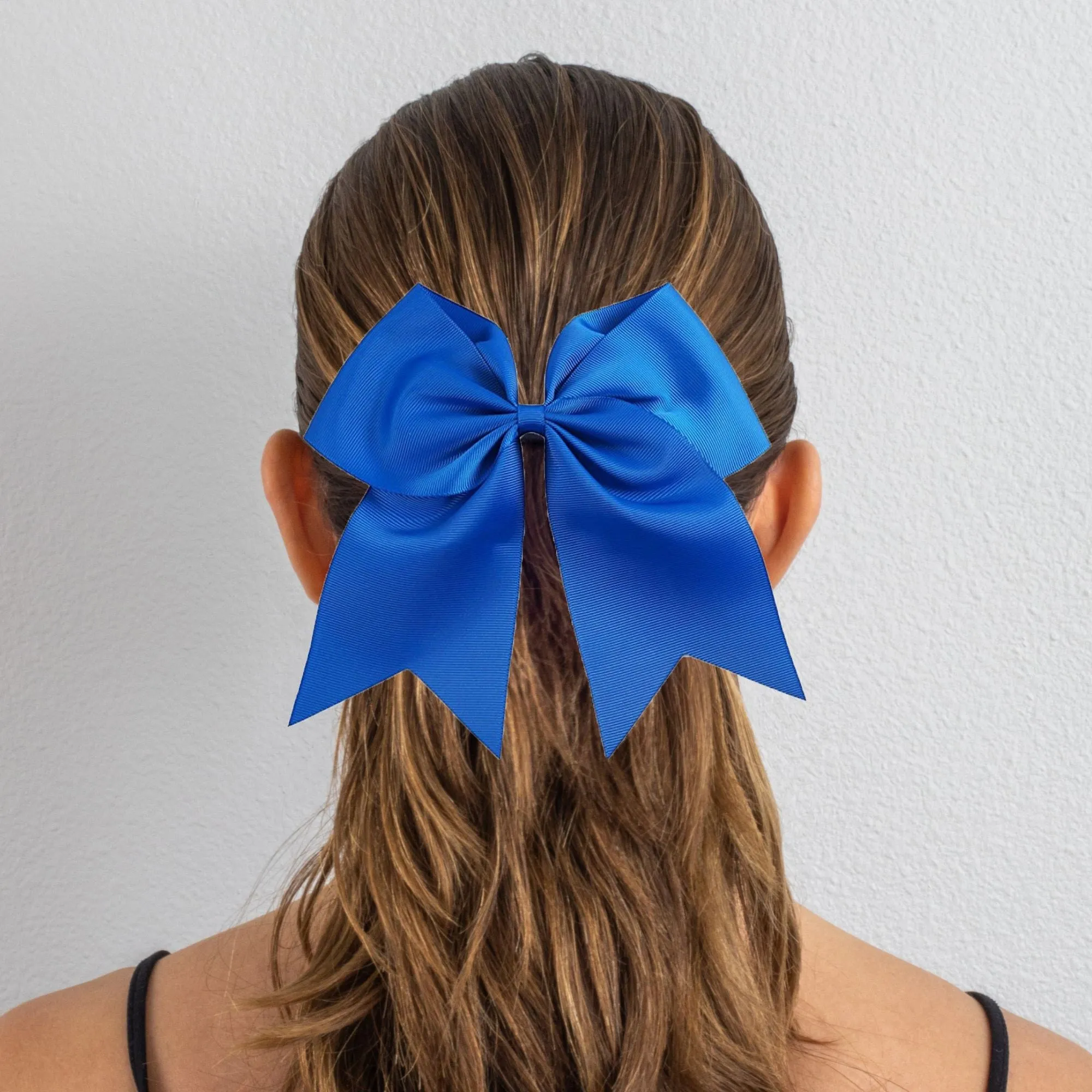Blue Clip Hair Bows - 10 Pack