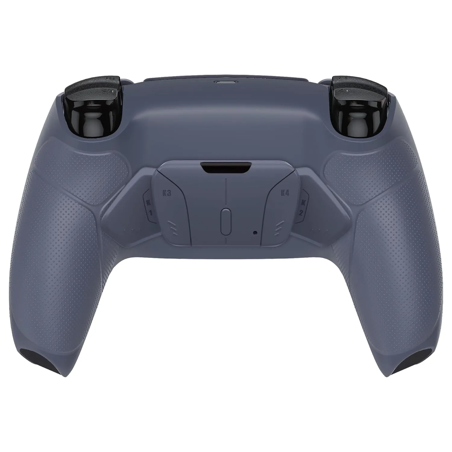 eXtremeRate Sterling Silver Rubberized Grip Programable RISE4 V3 Remap Kit for PS5 Controller - BDM-030 040 050, Upgrade Board Redesigned Bottom Shell 4 Back Buttons