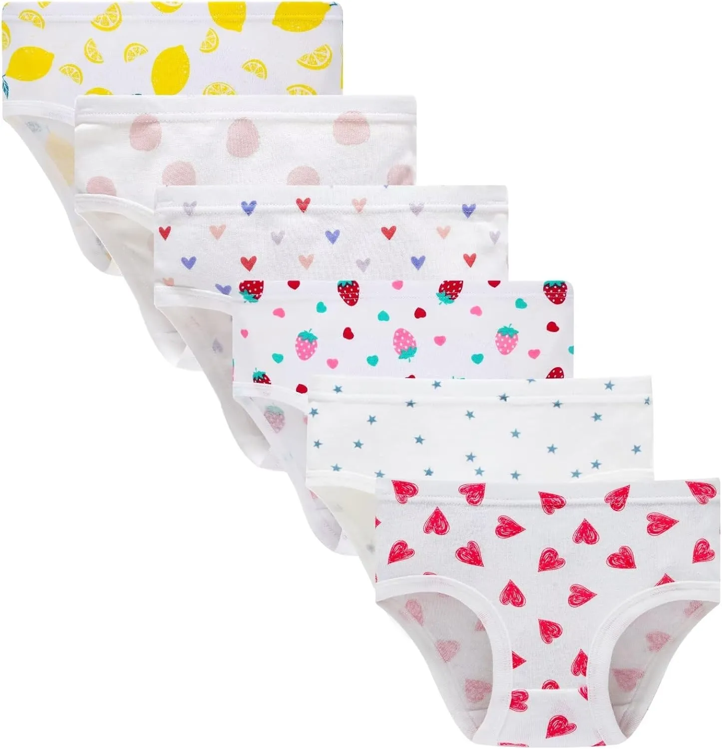 Family Feeling Little Girl Underwear Toddler Panties Big Kids Undies Soft 100% Cotton