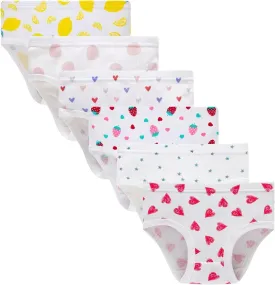 Family Feeling Little Girl Underwear Toddler Panties Big Kids Undies Soft 100% Cotton