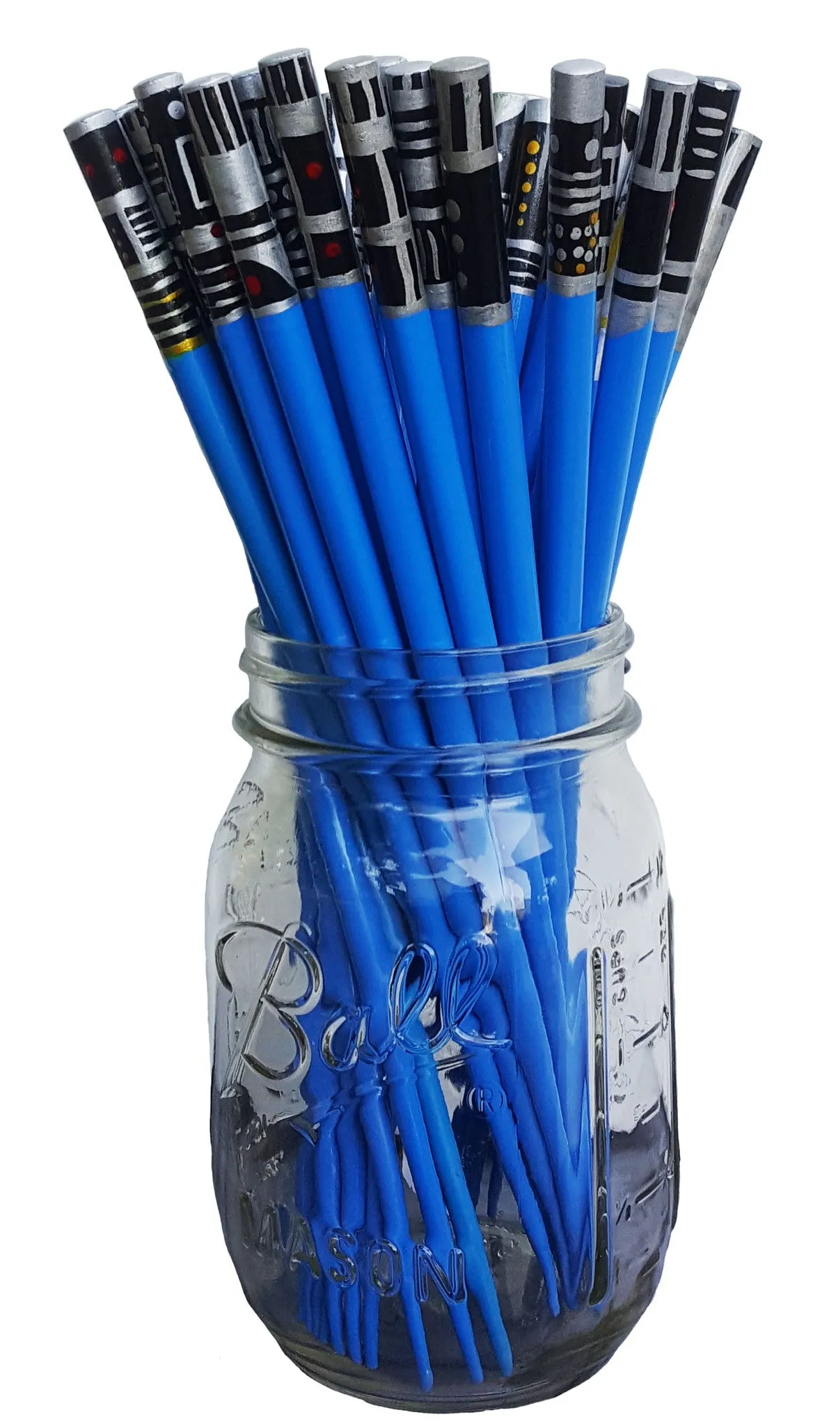 Fancypants Hand-painted Lightsaber Hair Stakes, Blue