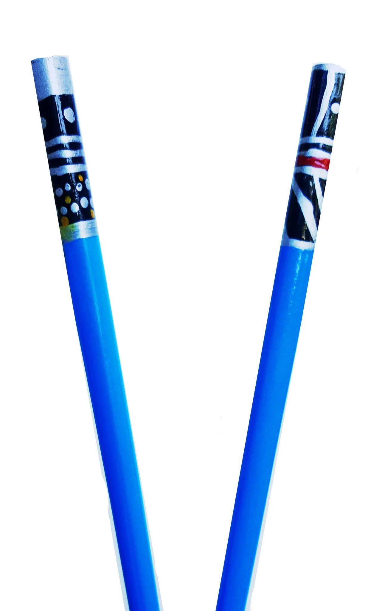 Fancypants Hand-painted Lightsaber Hair Stakes, Blue