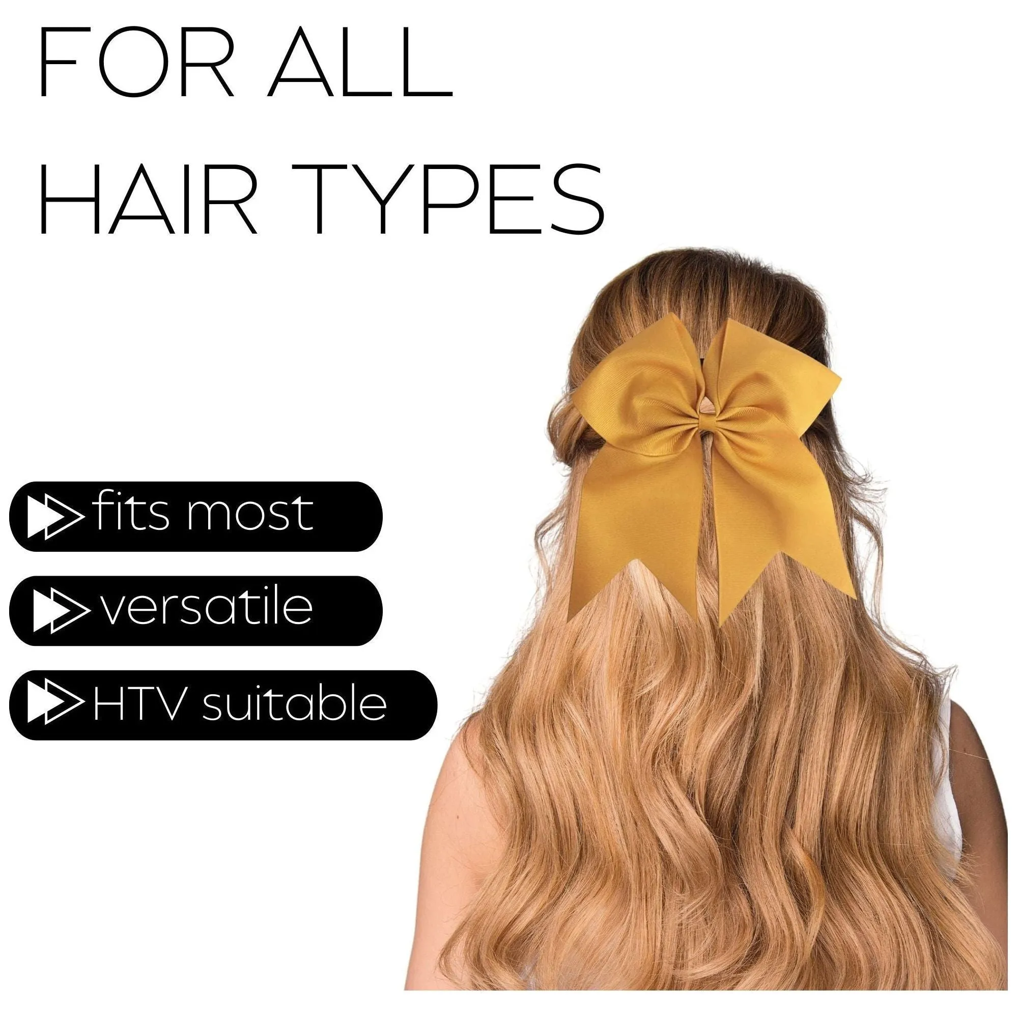 Gold Clip Hair Bow