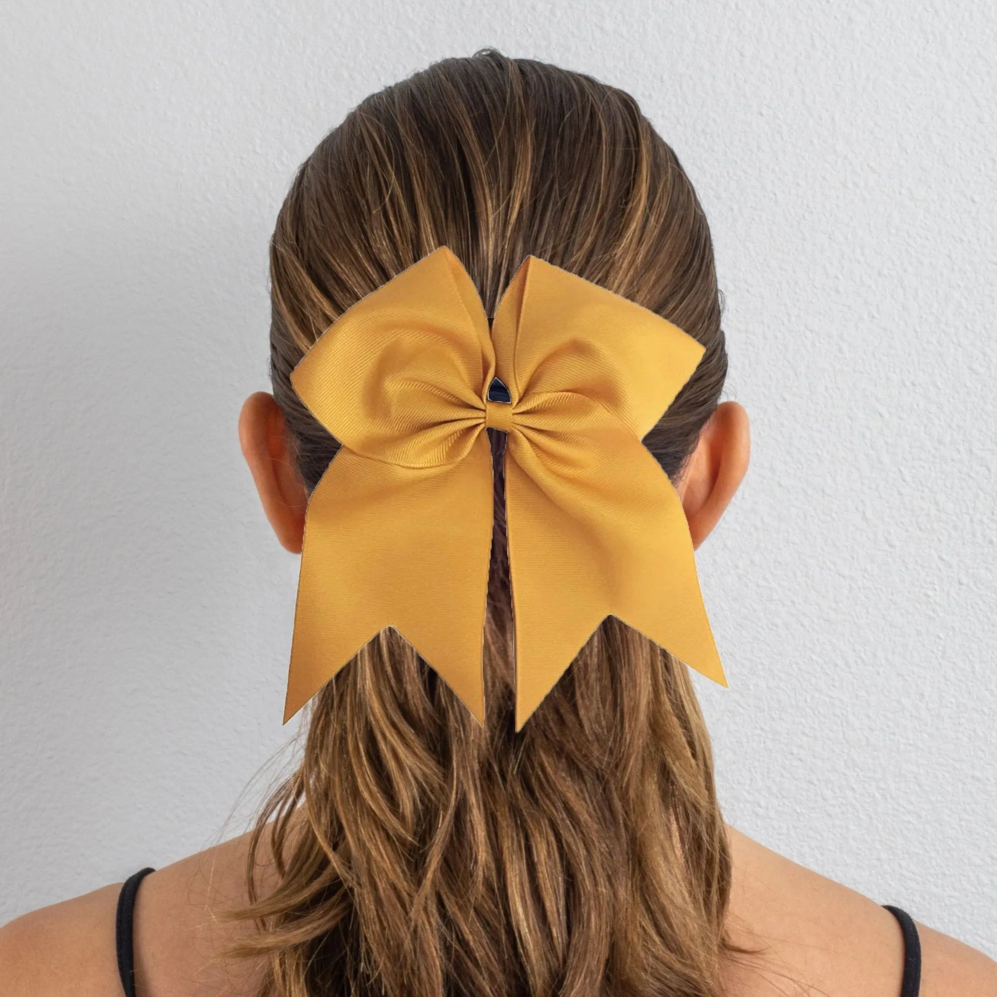 Gold Clip Hair Bow