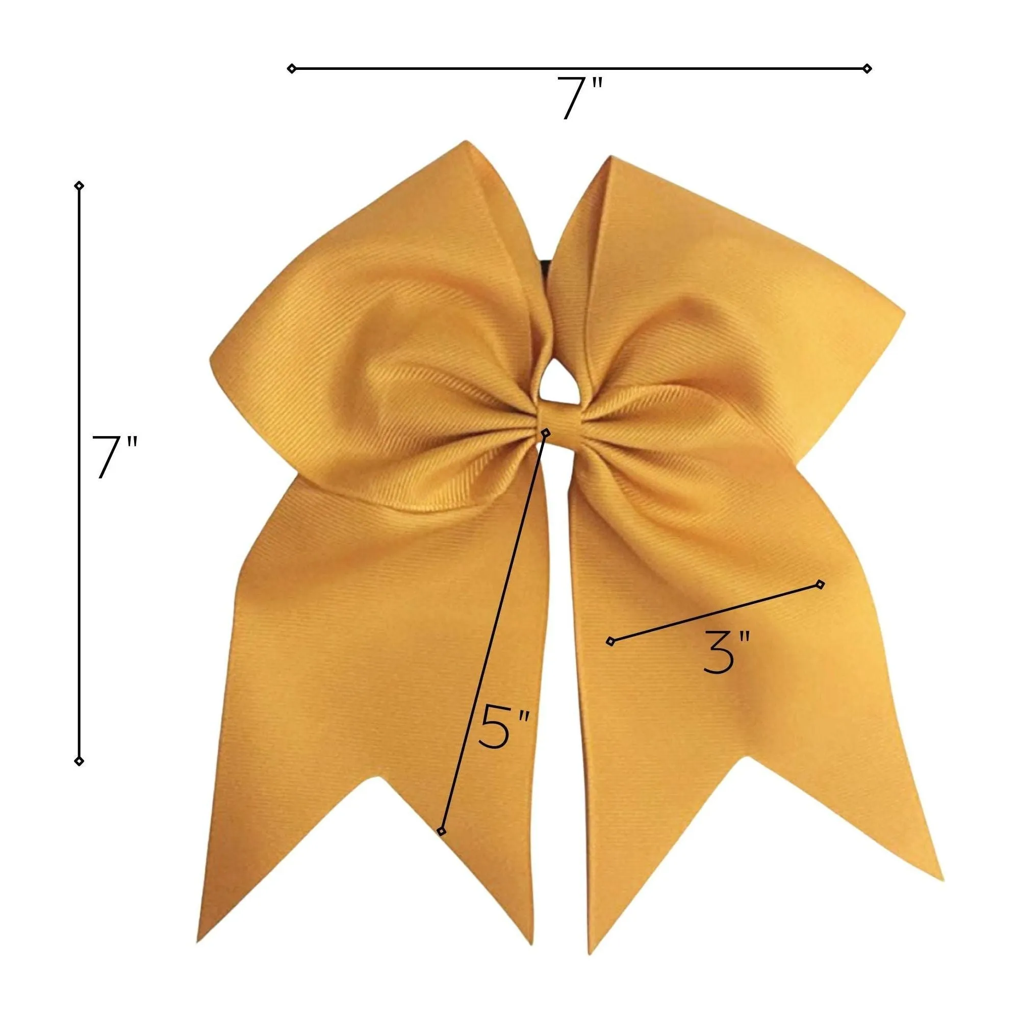 Gold Clip Hair Bow