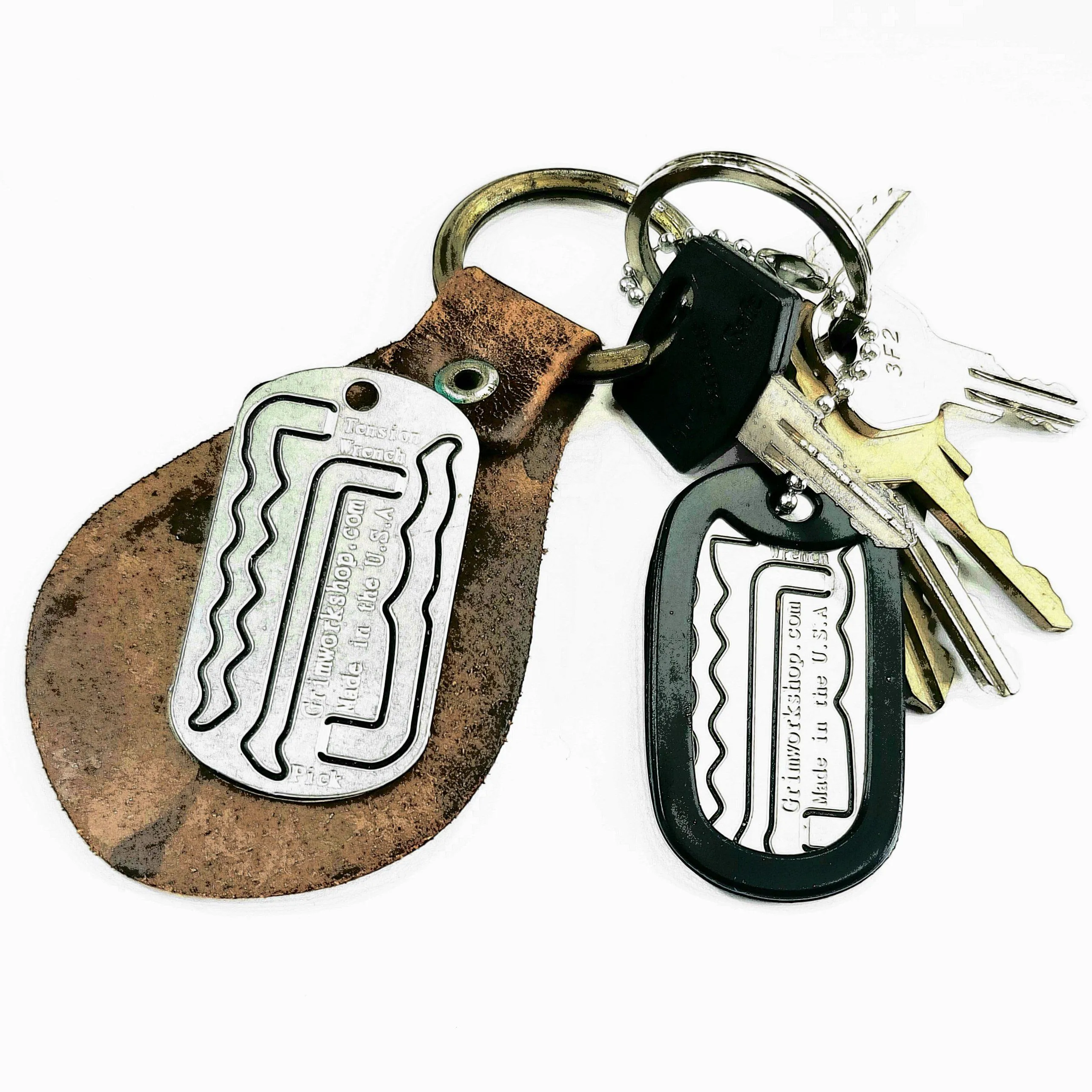 Grim Key Dog Tag: Tactical Lock Pick Set