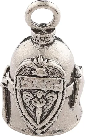 Guardian Bell Profession Good Luck Bell w/Keyring & Black Velvet Bag | Motorcycle Bell | Lead-Free Pewter | Made in USA