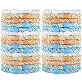 Hair Ties for Thick Hair, Funtopia 30 Pcs Ponytail Holders Elastics Hair Bands, No Damage No Crease Hair Elastics for Women Girls Teens
