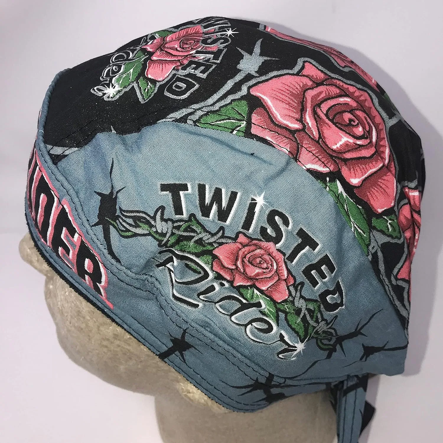 Head Wrap Durag Doo Rag Biker Skull Cap Hat Helmet Liner Moisture Wicking Sweatband
