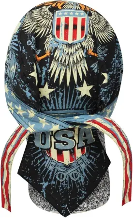 Head Wrap Durag Doo Rag Biker Skull Cap Hat Helmet Liner Moisture Wicking Sweatband