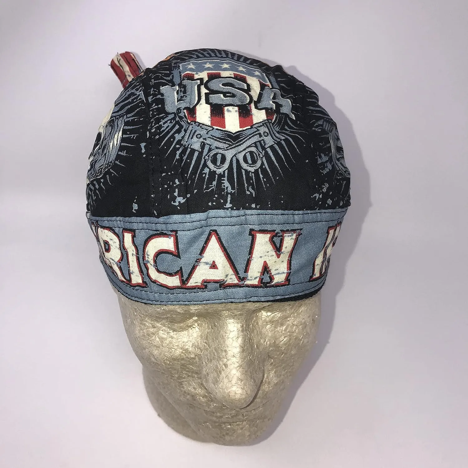 Head Wrap Durag Doo Rag Biker Skull Cap Hat Helmet Liner Moisture Wicking Sweatband