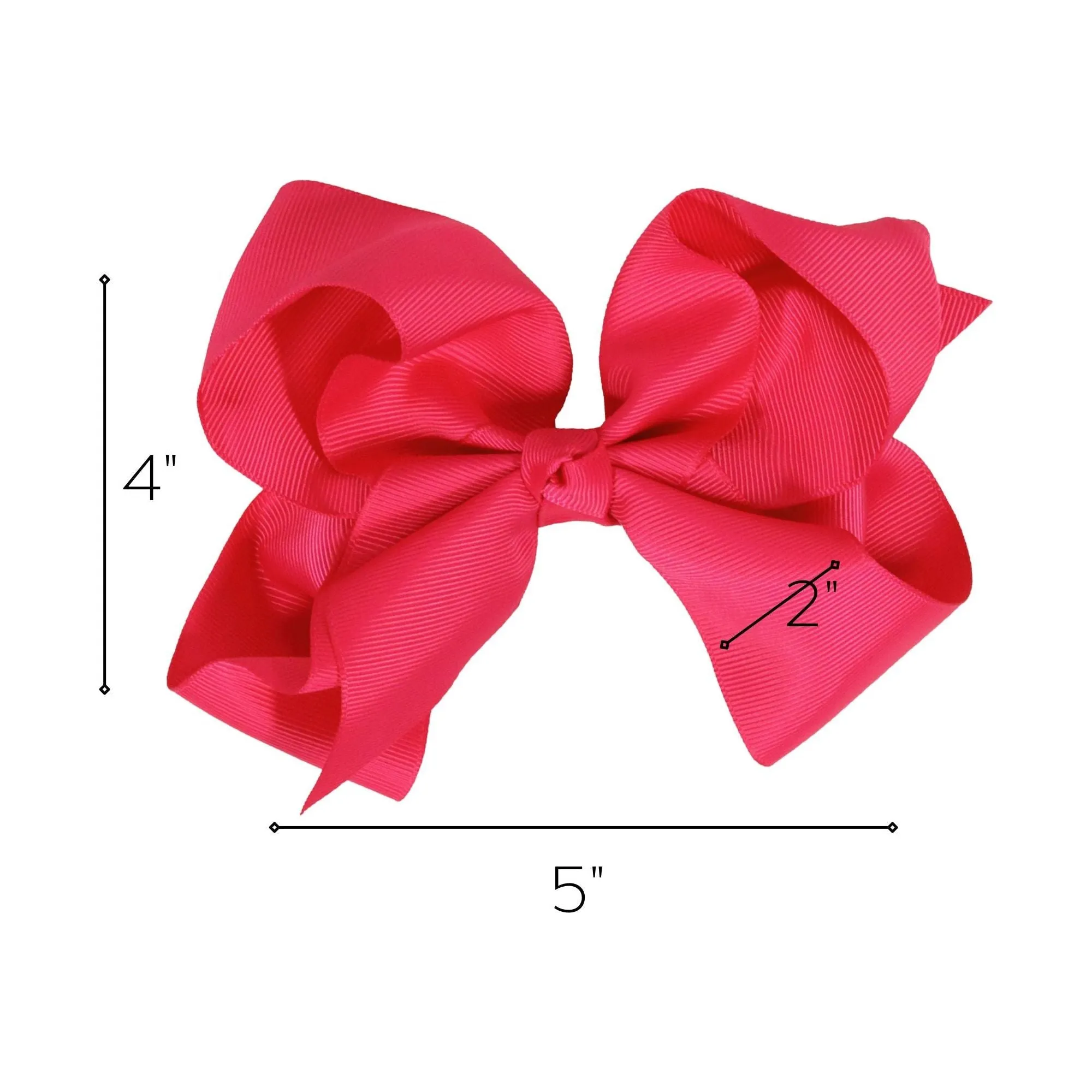 Hot Pink Classic Hair Bow