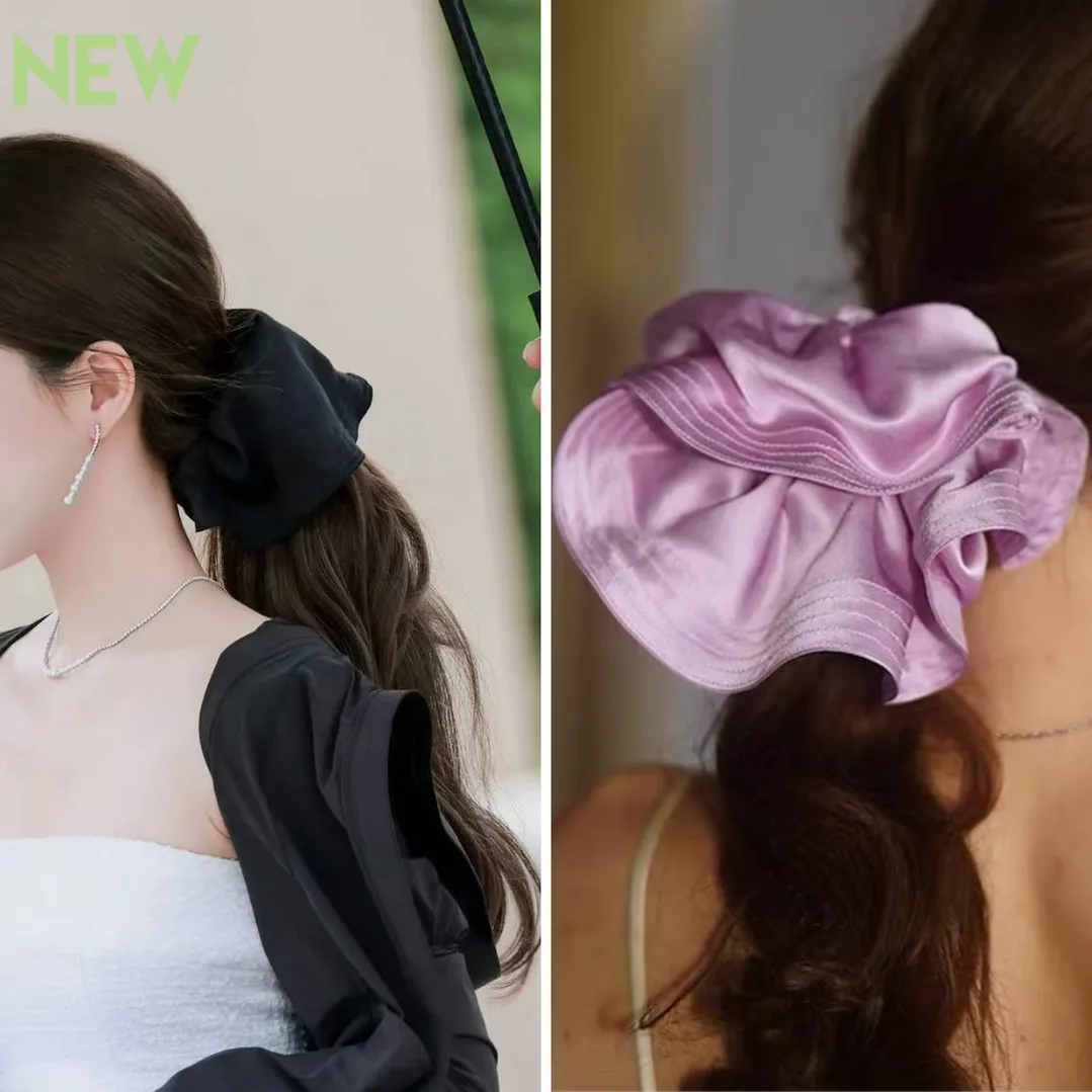 Jumbo Silk Scrunchies Custom Wholesale