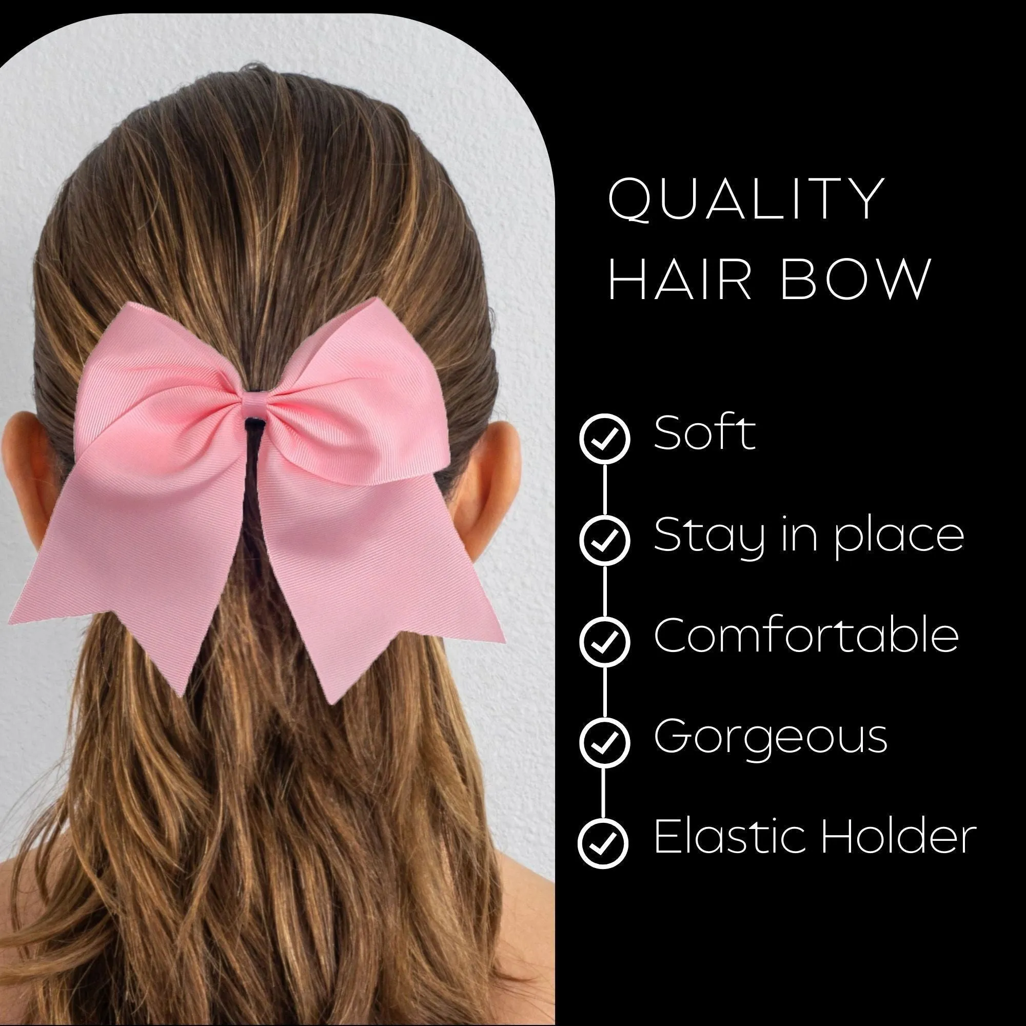 Light Pink Clip Hair Bow