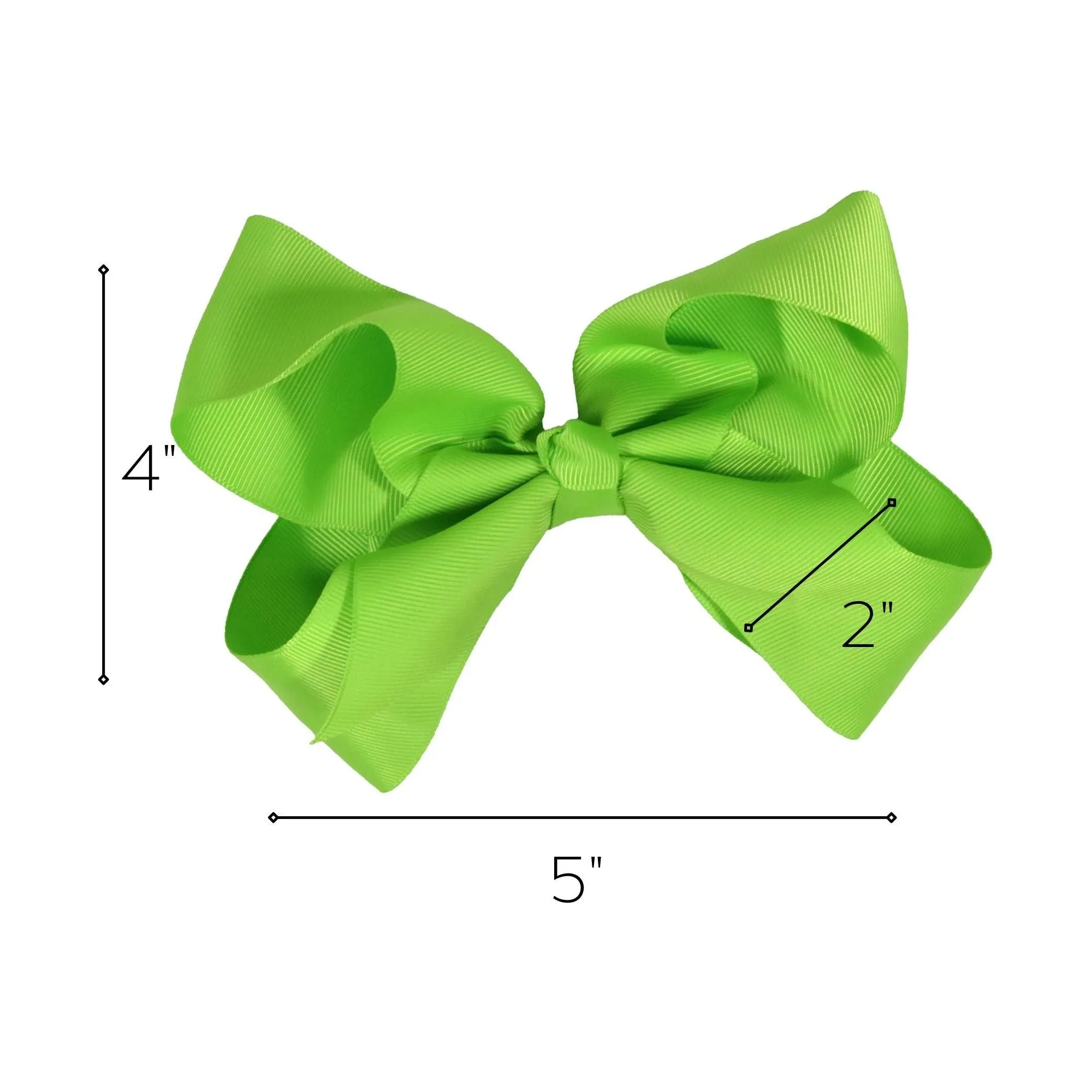 Lime Classic Hair Bow