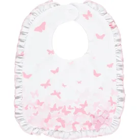 LITTLE A - Darlene Butterfly Print Bib  - White