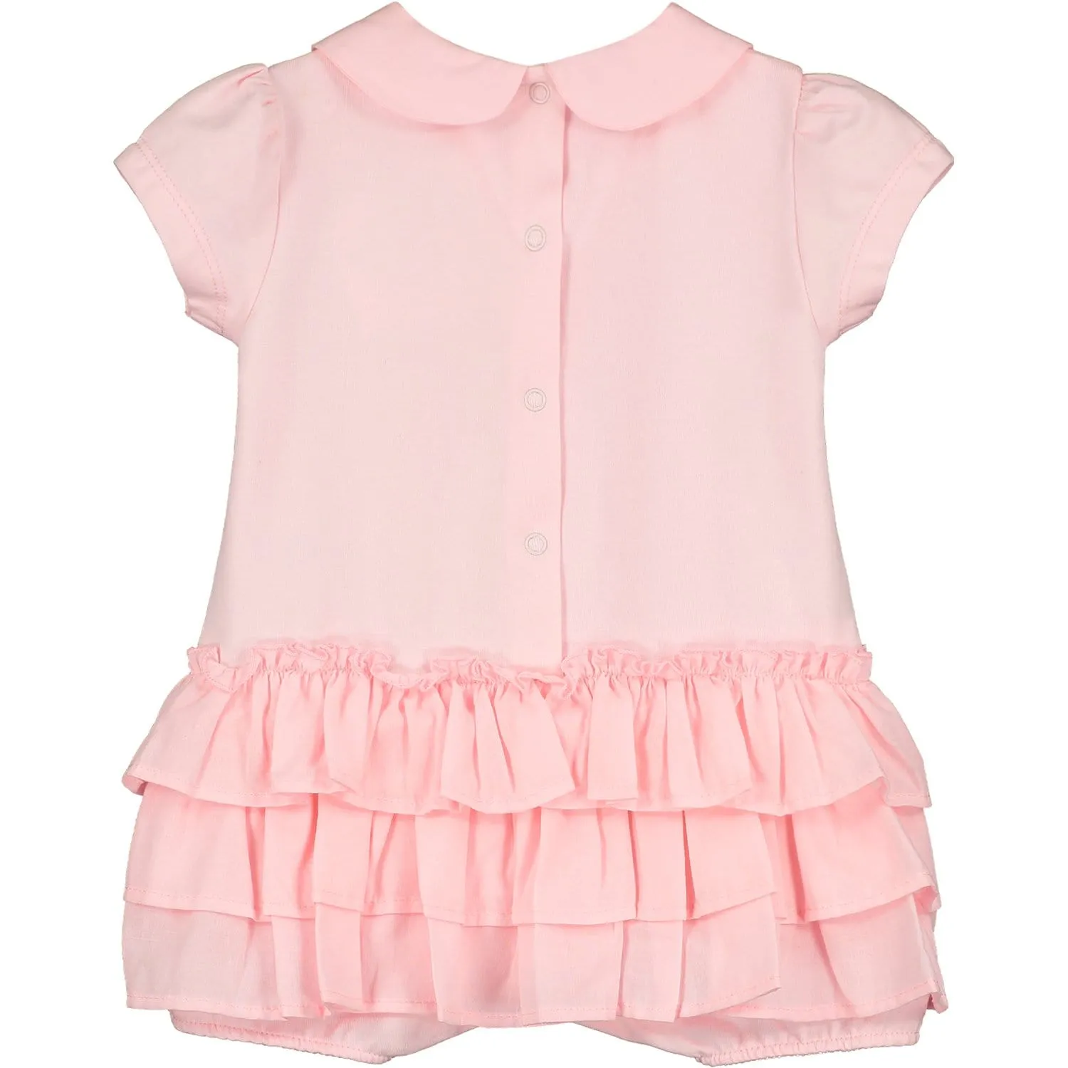 LITTLE A - Dorothy Voile Butterfly Print Romper - Pink