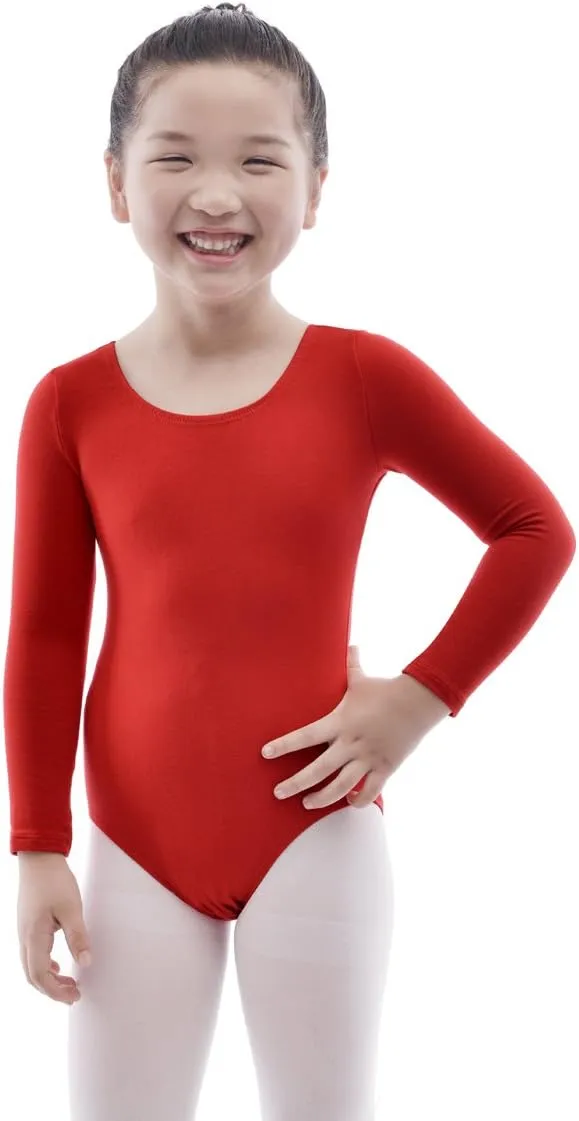 Magic Town Long Sleeve Leotards Dance Dress for Girls Toddler Leotard Ballet Skirt