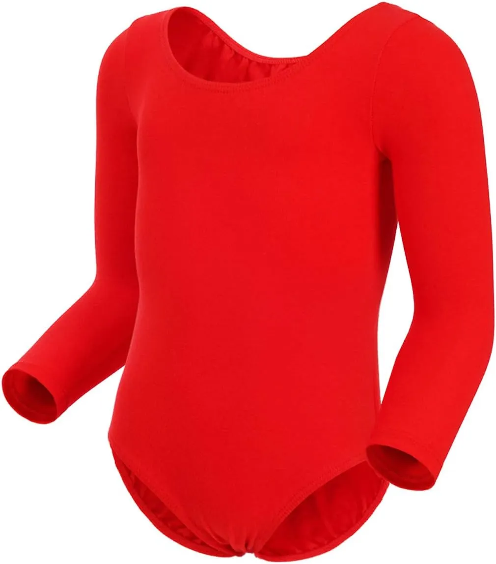 Magic Town Long Sleeve Leotards Dance Dress for Girls Toddler Leotard Ballet Skirt
