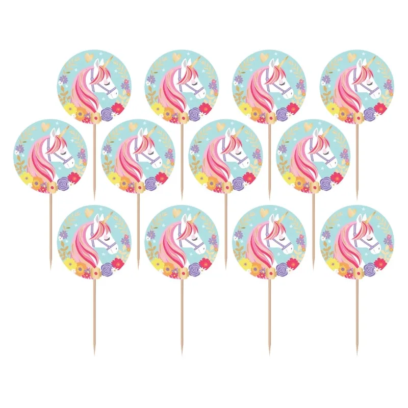 Magical Unicorn Foil Picks  24pk