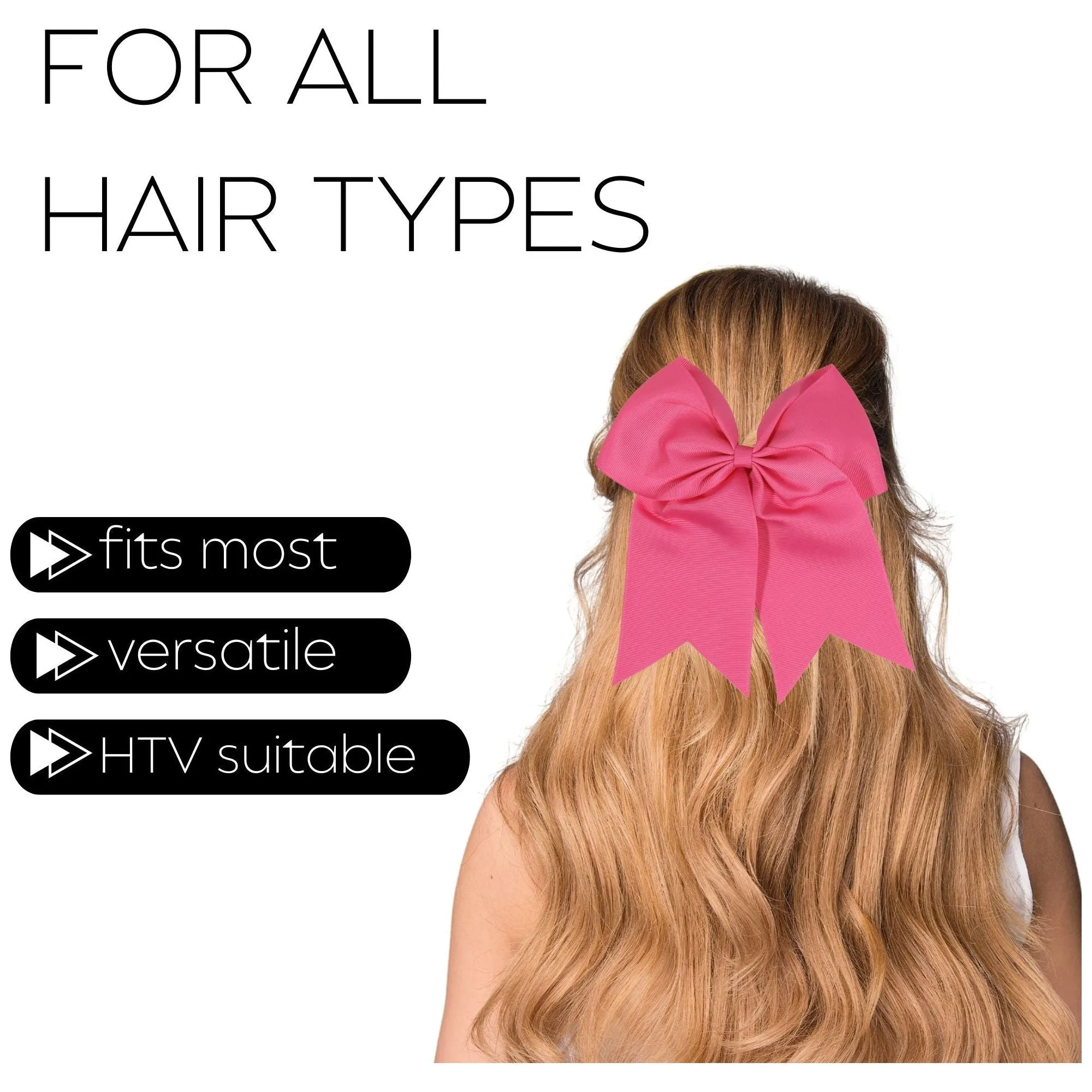 Medium Pink Cheer Bow