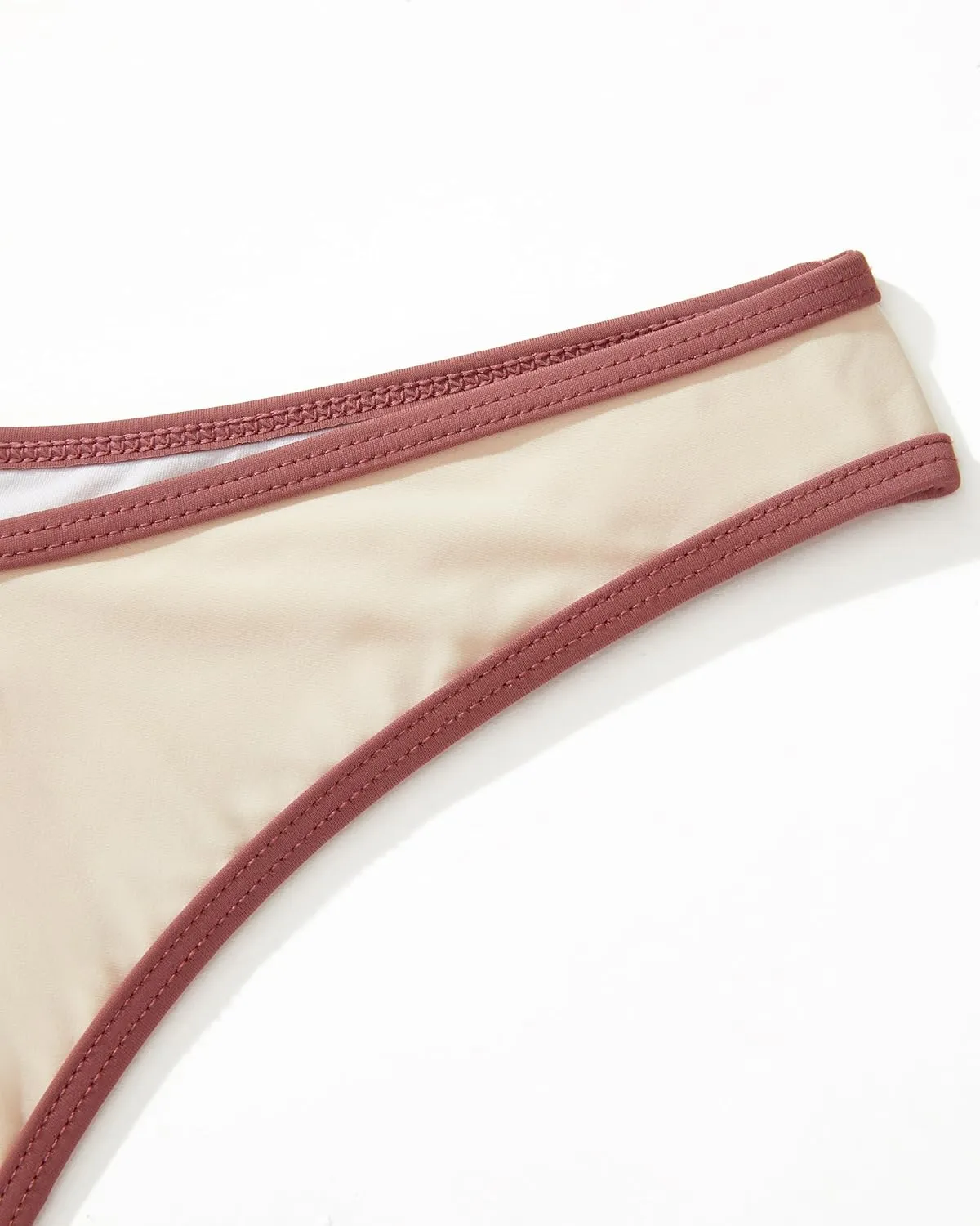 MOSHENGQI Women Sexy Brazilian Bikini 2 Piece Spaghetti Strap Top Thong Swimsuit Bathing Suit