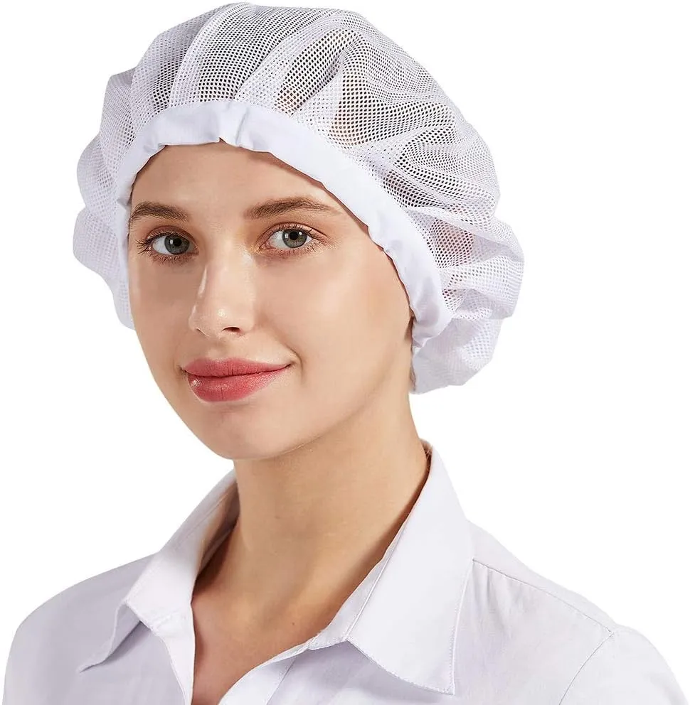 Nanxson 3pcs Chef Hat Kitchen hat Food Service Hair Nets Mesh Cap Cooking Chef Cap CF9060