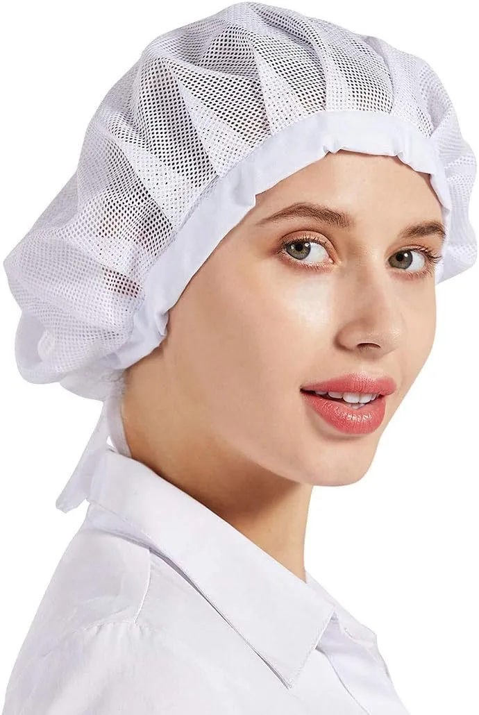 Nanxson 3pcs Chef Hat Kitchen hat Food Service Hair Nets Mesh Cap Cooking Chef Cap CF9060