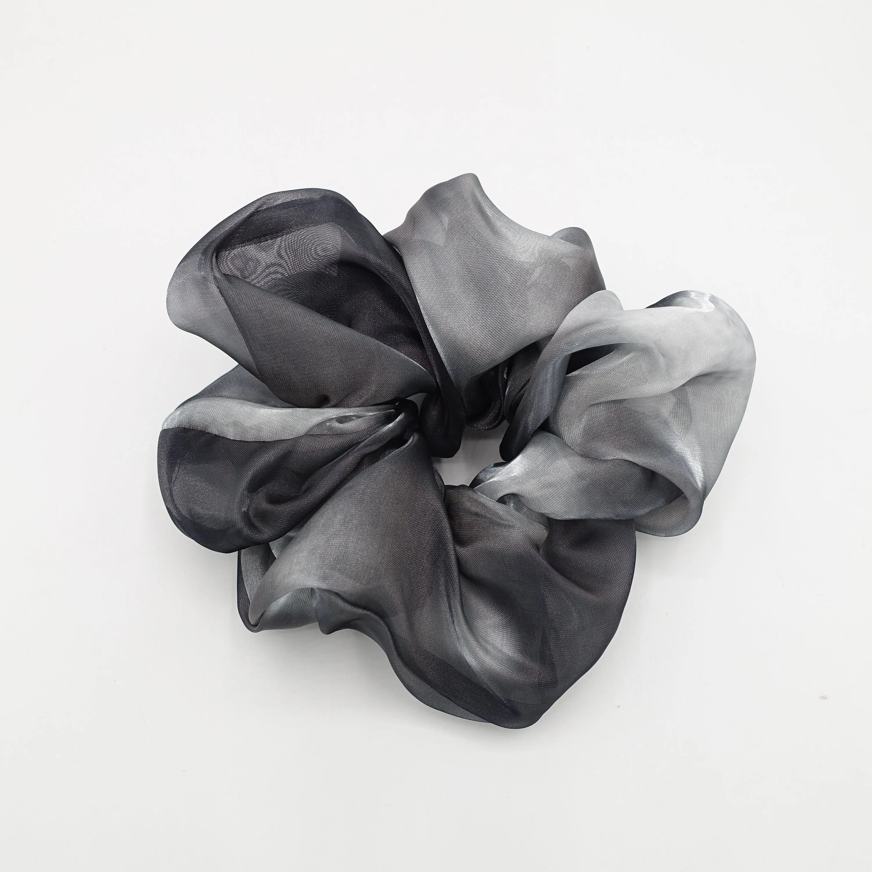 organza scrunchies tie dye hair elastic gradation oversized scrunchies pretty hair scrunchie for women
