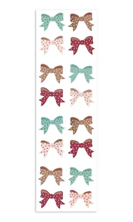 Polka Dot Bows - with Rose Gold Foil
