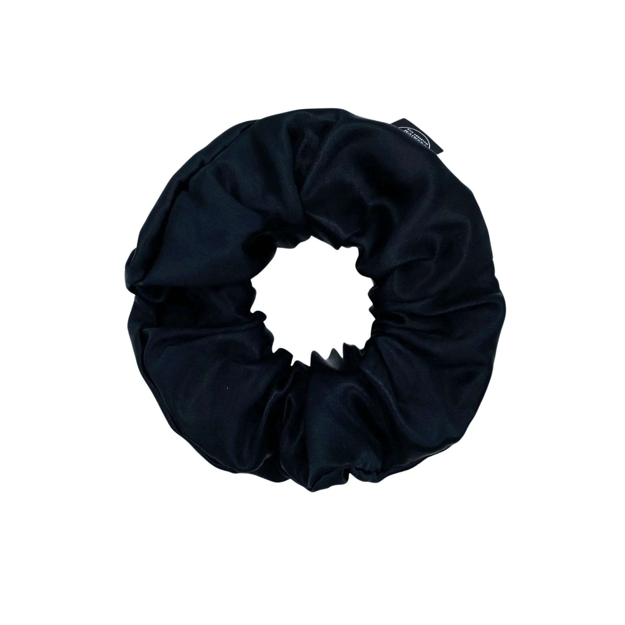 Premium Mulberry Silk Scrunchie - White - Extra Large