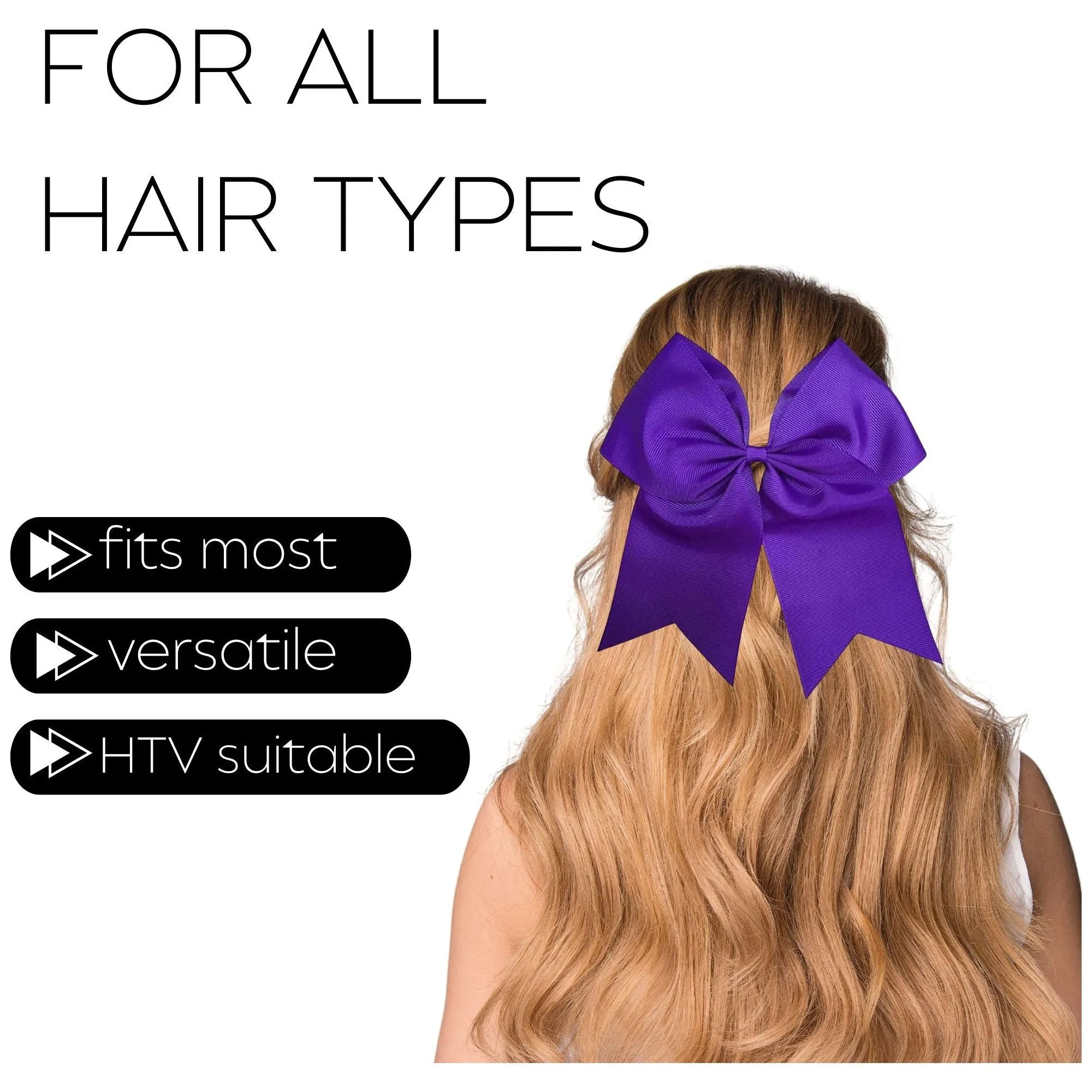 Purple Clip Hair Bow