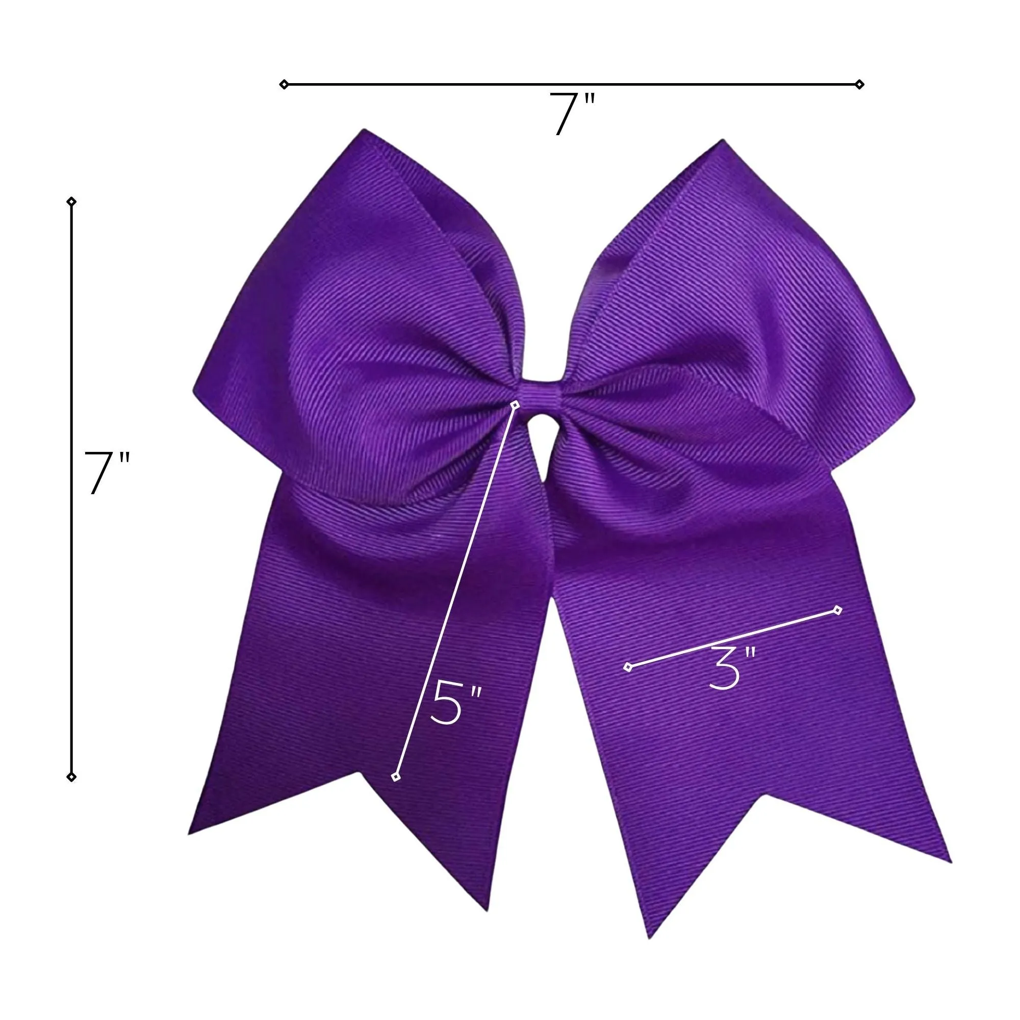 Purple Clip Hair Bow