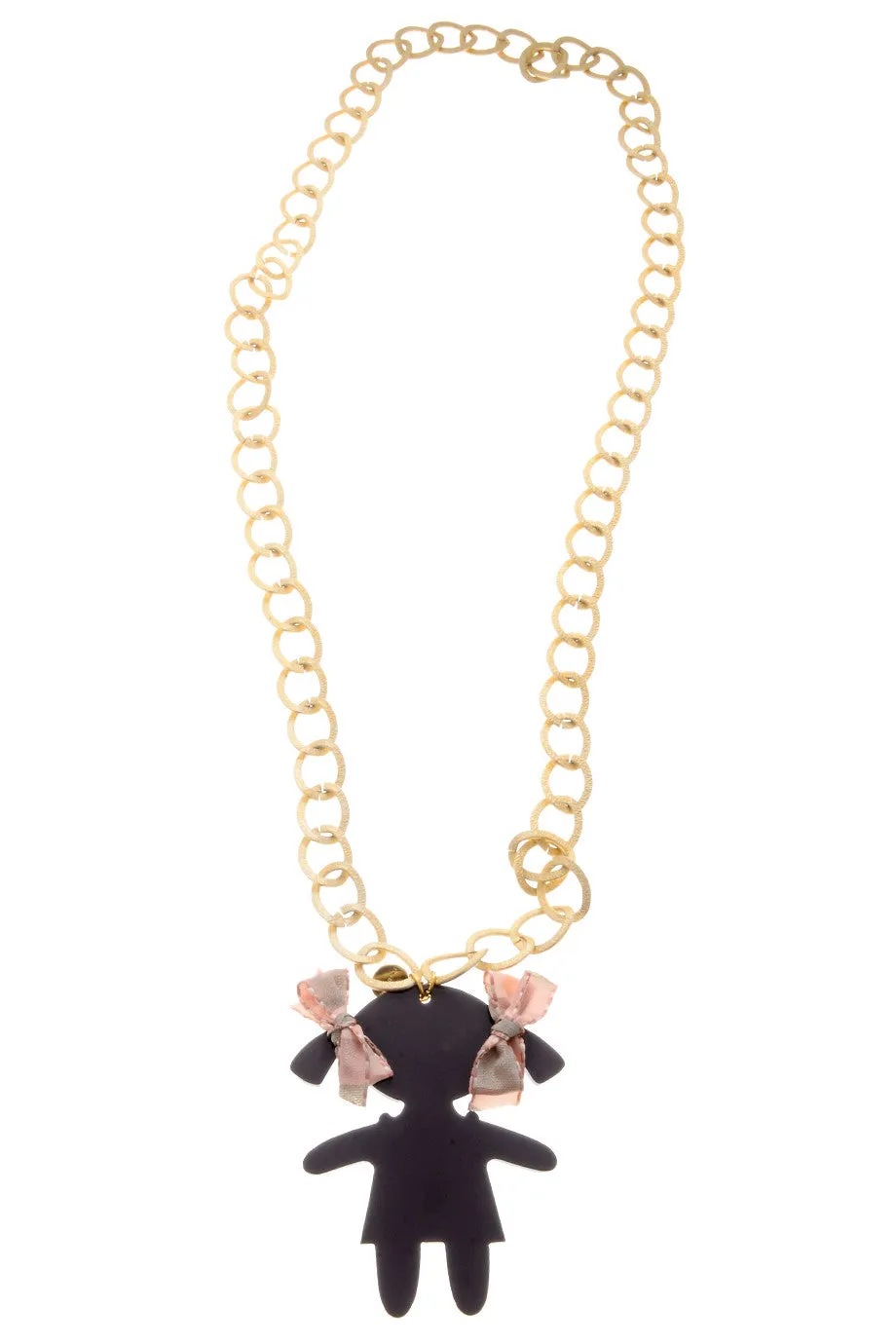 RAGAZZA Brown Gold Chain Pendant