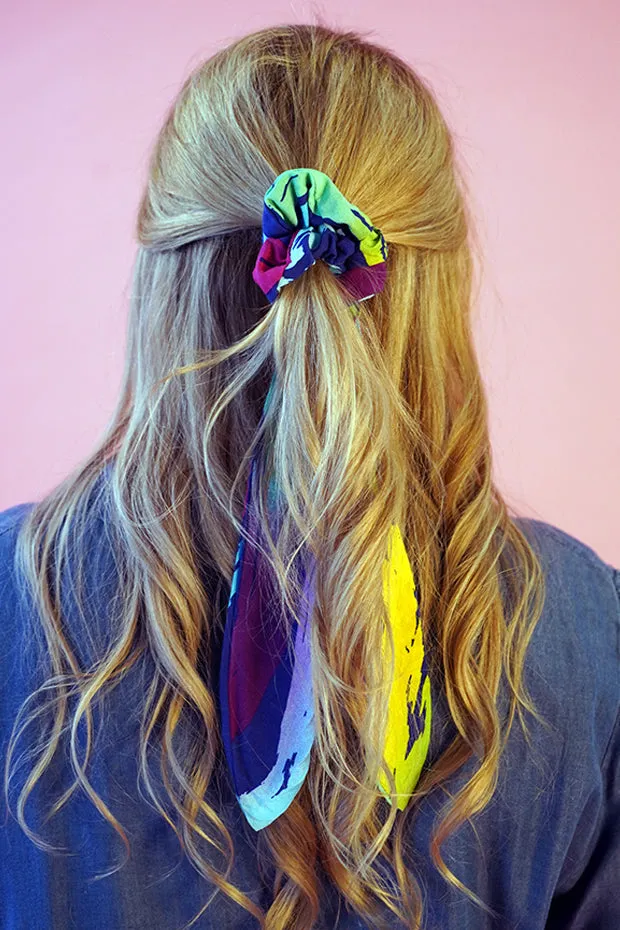 Scrunchy Rainbow Zebra Accessory