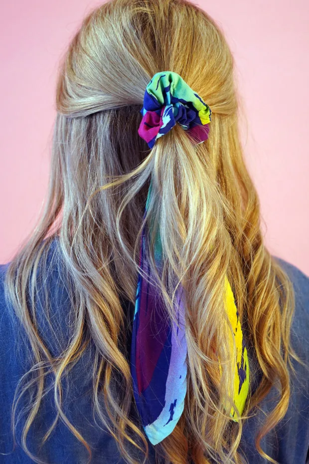 Scrunchy Rainbow Zebra Accessory
