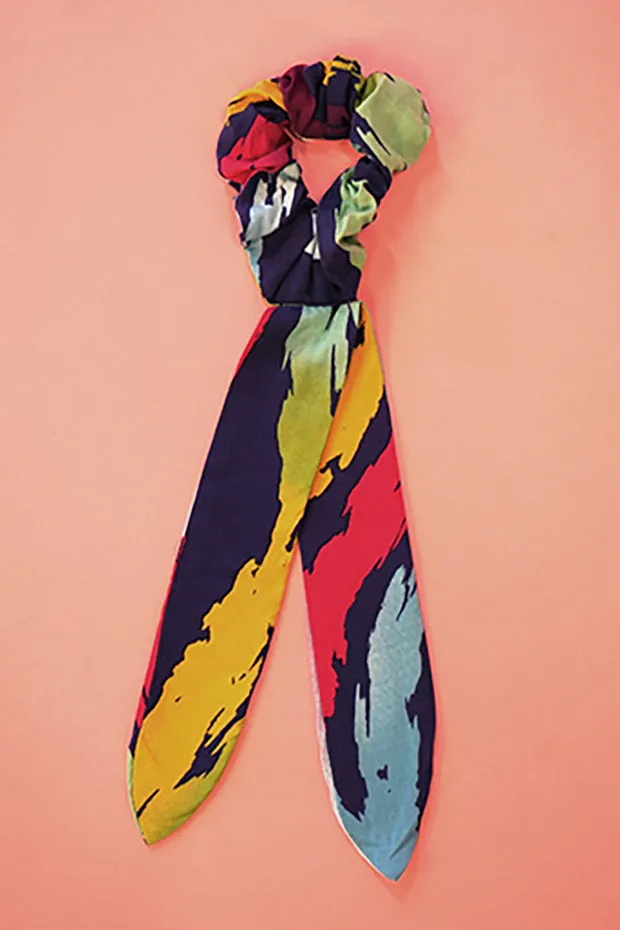 Scrunchy Rainbow Zebra Accessory