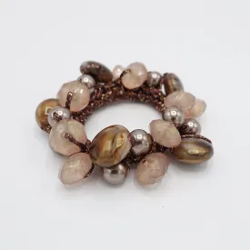 sleek ball polyhedron ornament beaded  women hair accessories