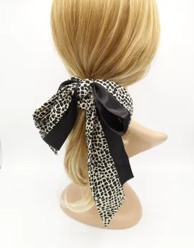 tail knot scrunchies animal print satin solid mix hair tie stylish hair accessory for women