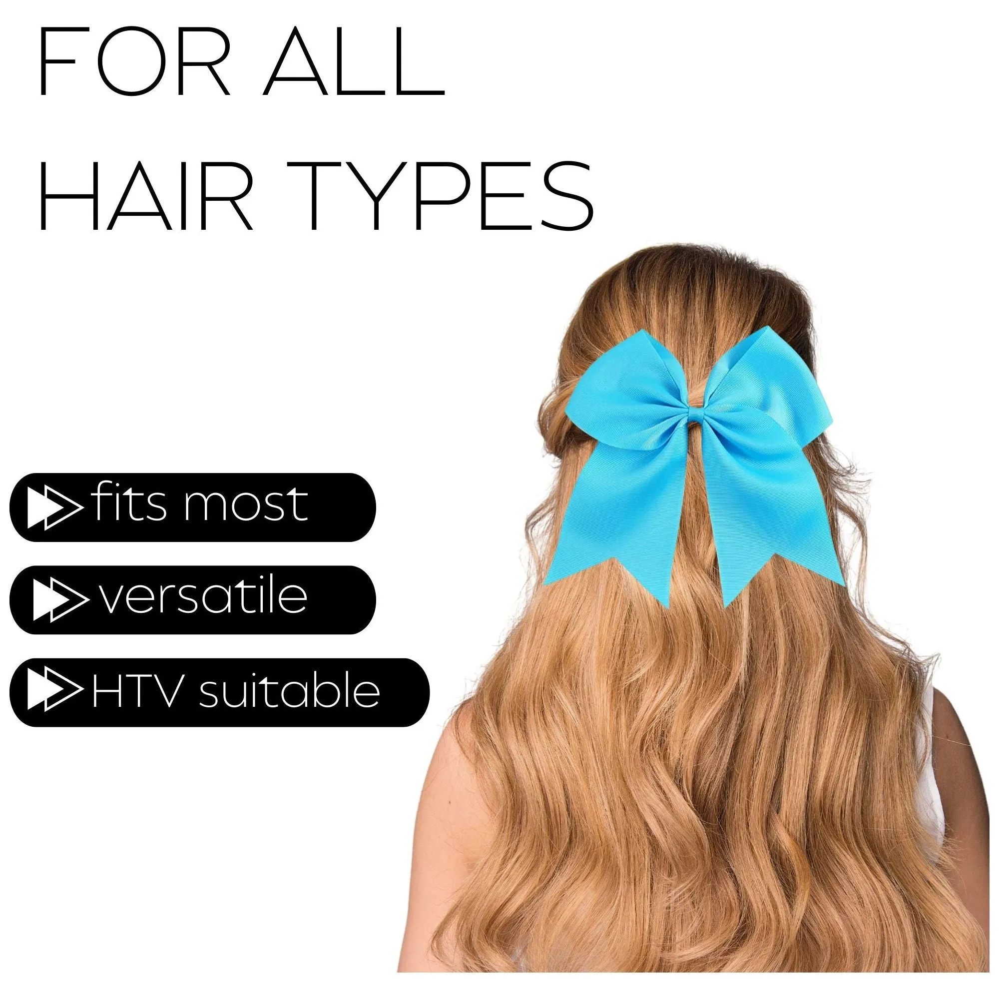 Teal Clip Hair Bow