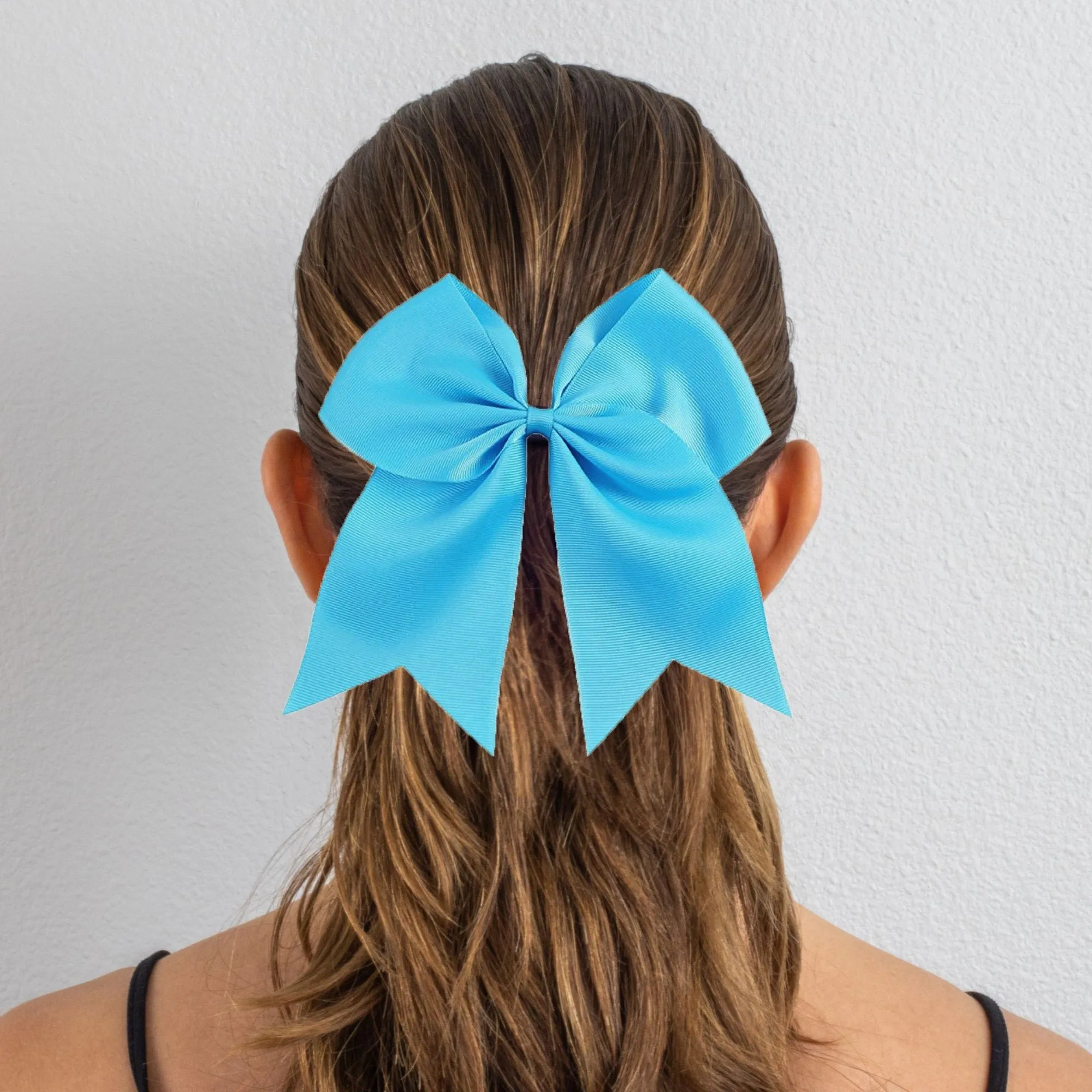 Teal Clip Hair Bow