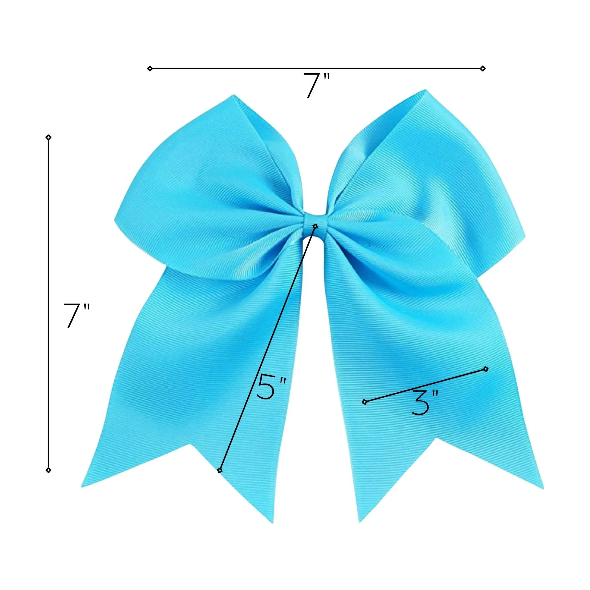 Teal Clip Hair Bow